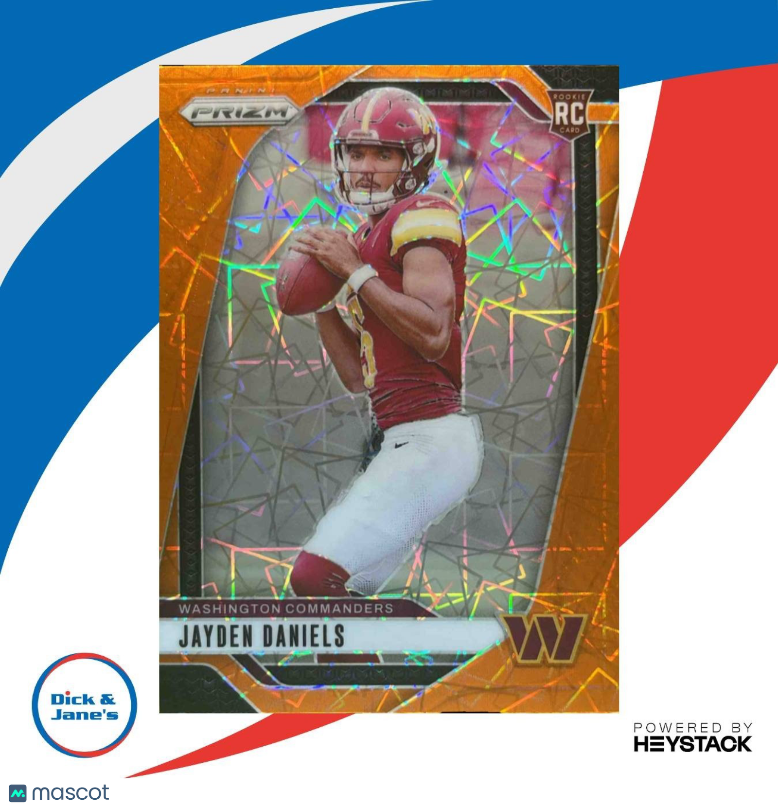 2024 Panini Prizm Jayden Daniels Lazer #347 RC Washington Commanders - Sports Cards