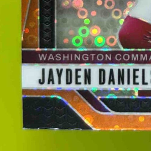 2024 Panini Prizm Jayden Daniels Orange Disco #347 RC Washington Commanders - Sports Cards
