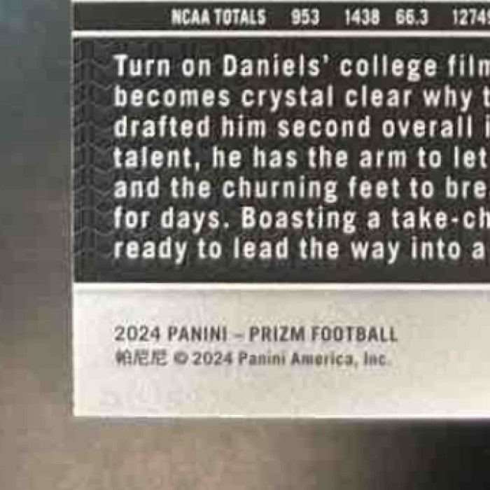 2024 Panini Prizm Jayden Daniels Purple Pulsar #347 RC Washington Commanders - Sports Cards