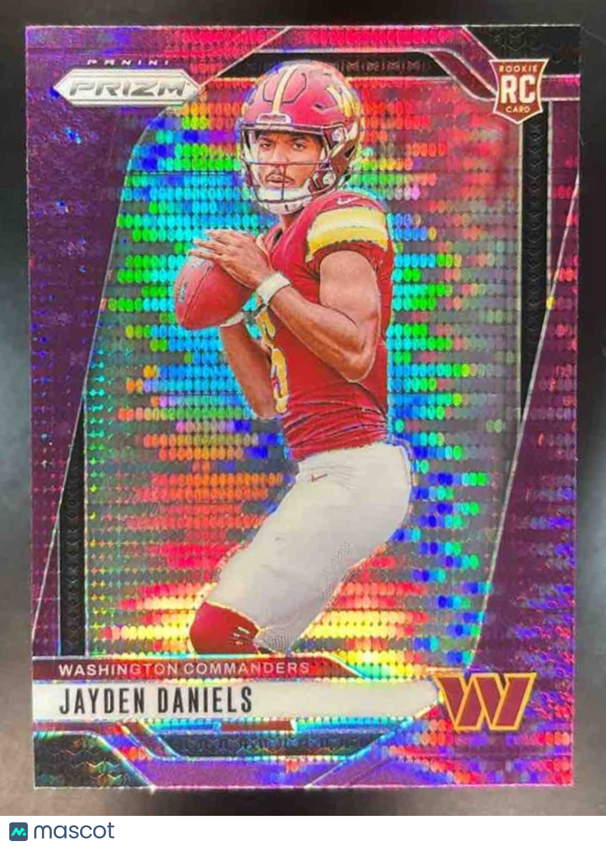 2024 Panini Prizm Jayden Daniels Purple Pulsar #347 RC Washington Commanders - Sports Cards