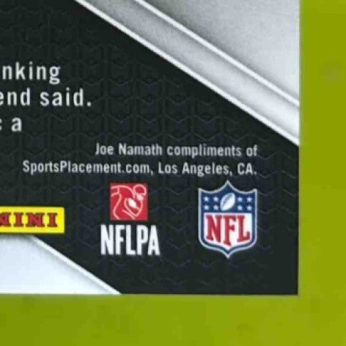 2024 Panini Prizm Joe Namath Red and Yellow 33/44 #228 New York Jets - Sports Cards