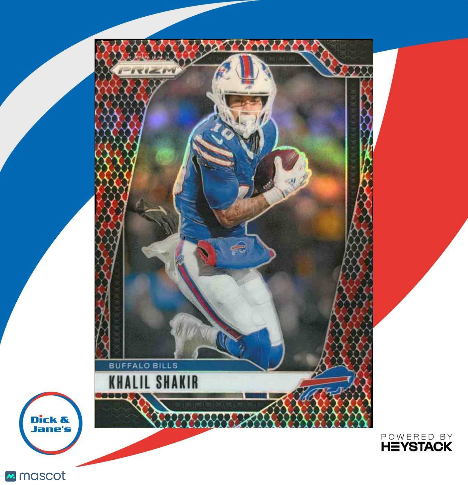 2024 Panini Prizm Khalil Shakir Snakeskin #31 Buffalo Bills - Sports Cards