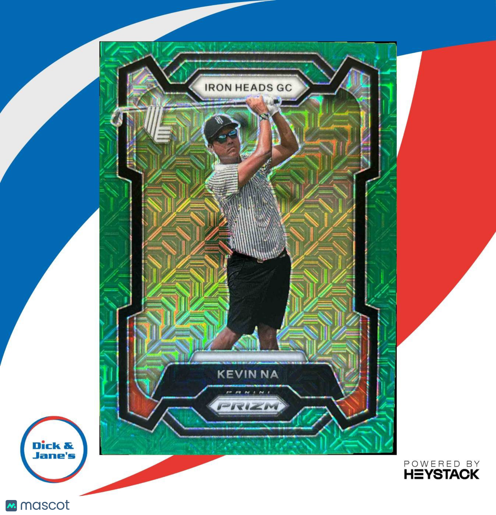 2024 Panini Prizm LIV Golf Kevin Na Green Mojo 35/54 #10 Iron Heads GC - Sports Cards
