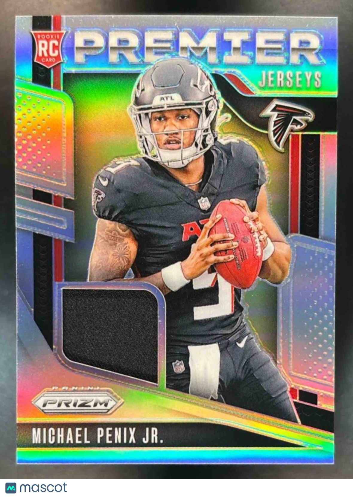 2024 Panini Prizm Michael Penix Jr. Premier Jerseys MEM RC Atlanta Falcons - Sports Cards