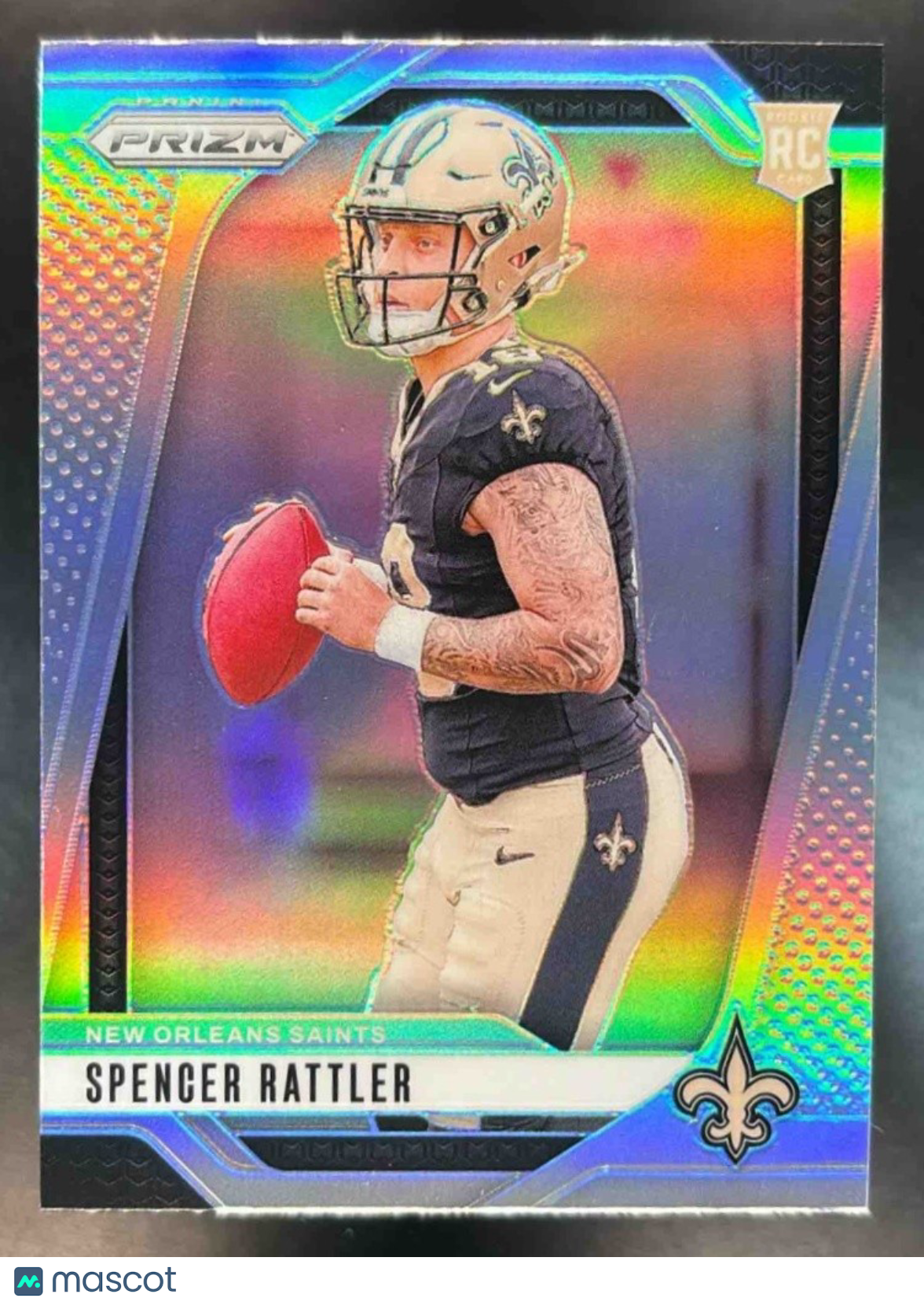 2024 Panini Prizm Spencer Rattler Silver #388 RC New Orleans Saints - Sports Cards