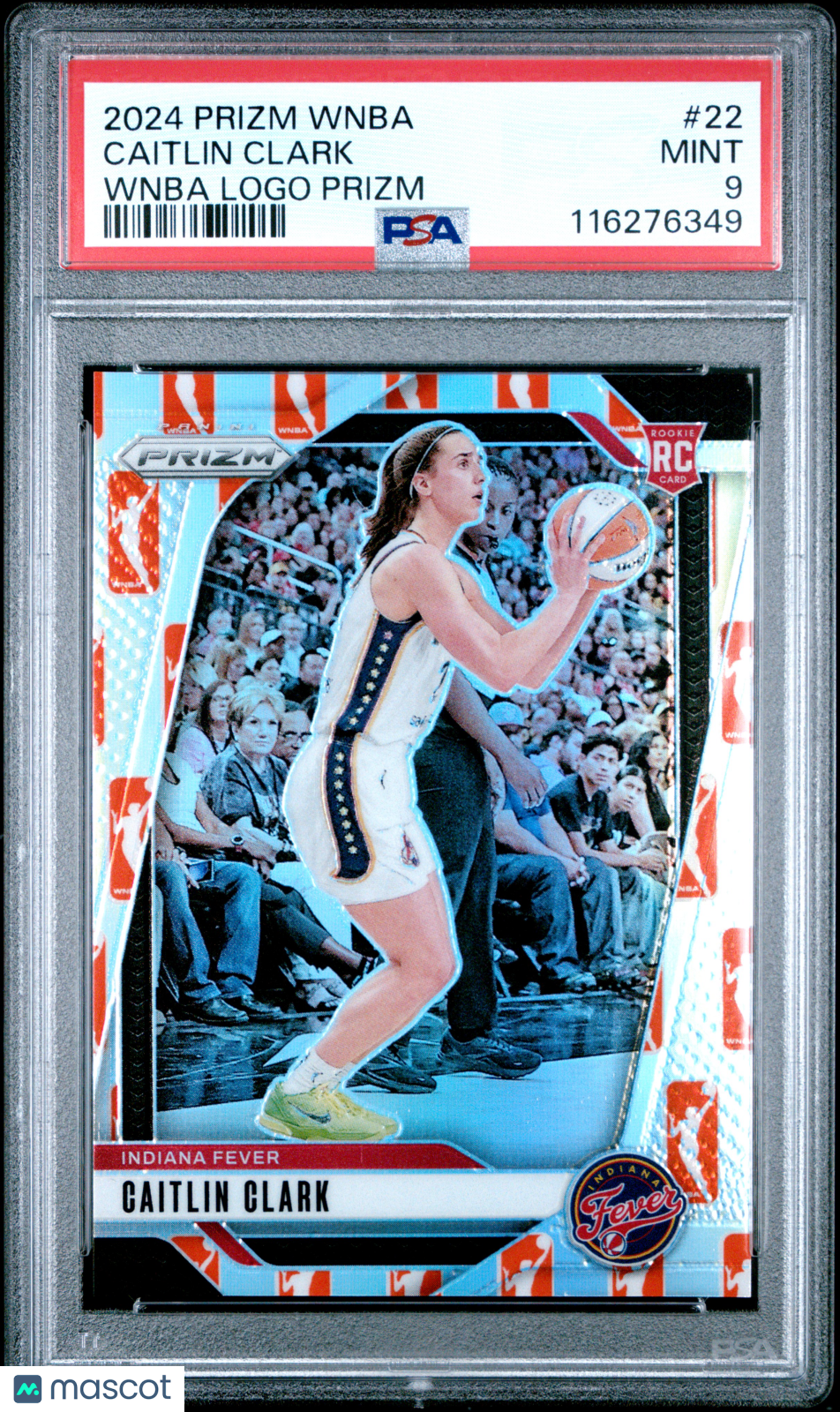 2024 Panini Prizm WNBA Caitlin Clark RC Logo #22 PSA 9 MINT Indiana Fever Rookie - Graded Sports Cards