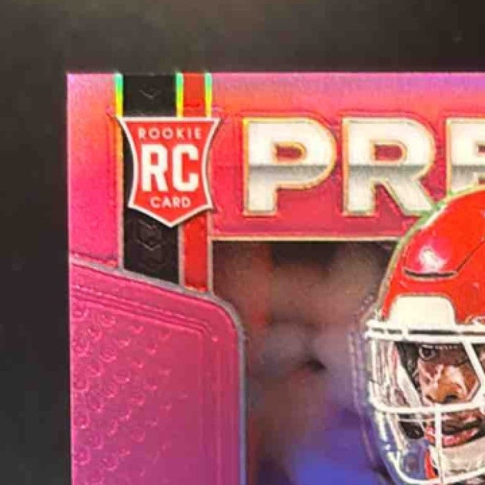 2024 Panini Prizm Xavier Worthy Premier Jerseys Pink MEM RC Kansas City Chiefs - Sports Cards