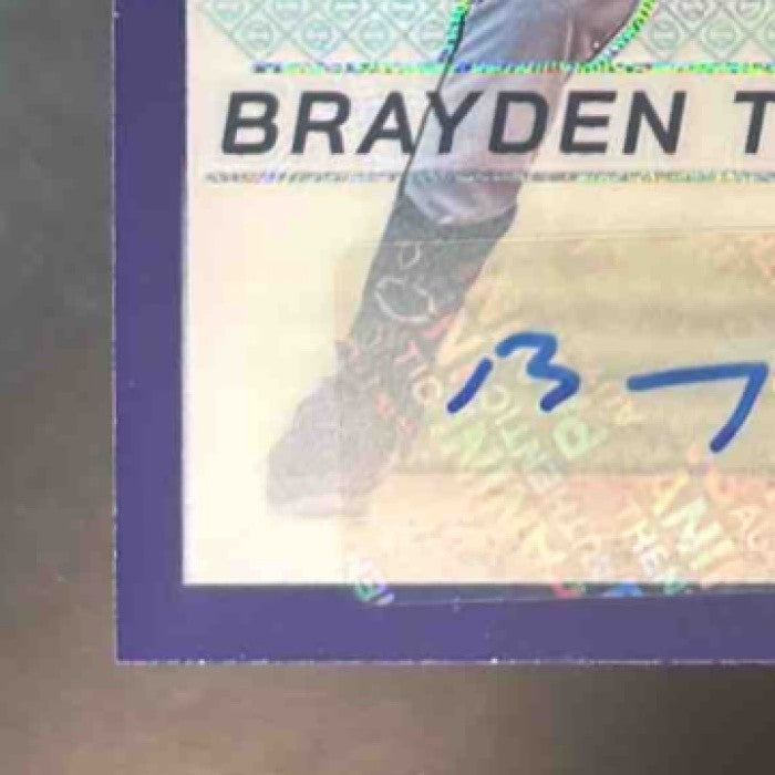 2024 Panini Prospect Edition Brayden Taylor Signature Purple Scope /49 #102 Auto - Sports Cards