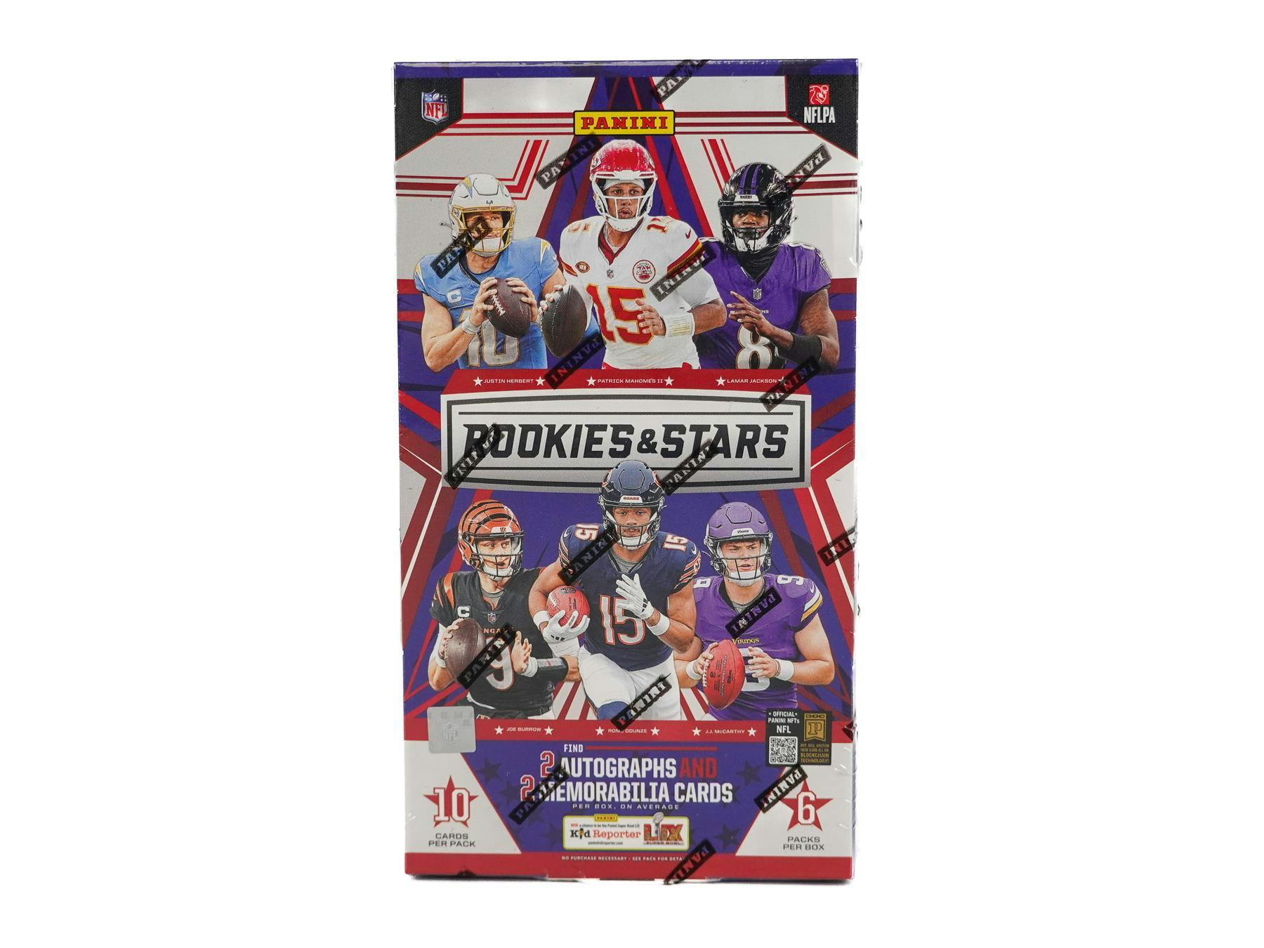 2024 Panini Rookies & Stars Football Hobby Box (2 Auto + 2 Mem Cards / Box) NFL Hobby Box