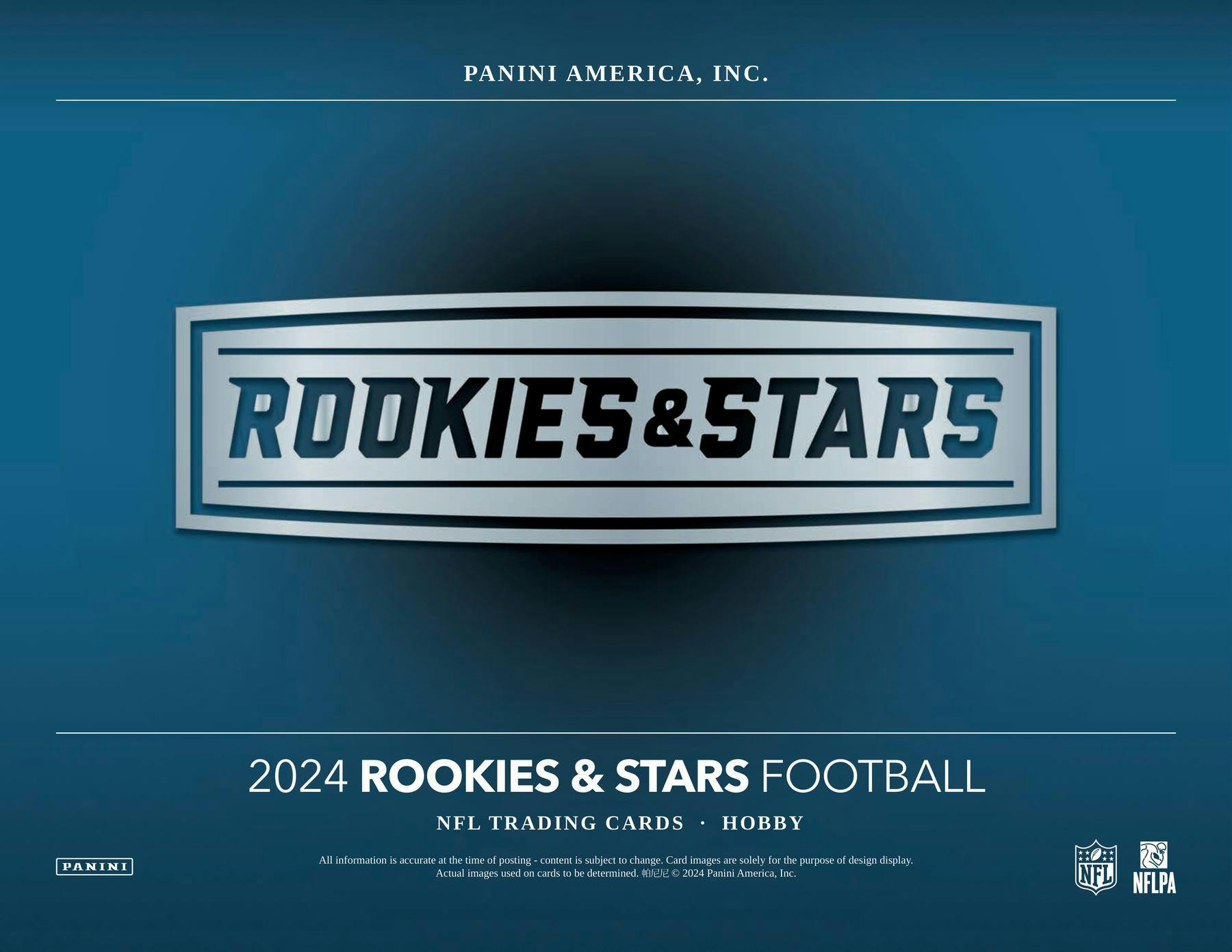 2024 Panini Rookies & Stars Football Hobby Box (2 Auto + 2 Mem Cards / Box) NFL Hobby Box
