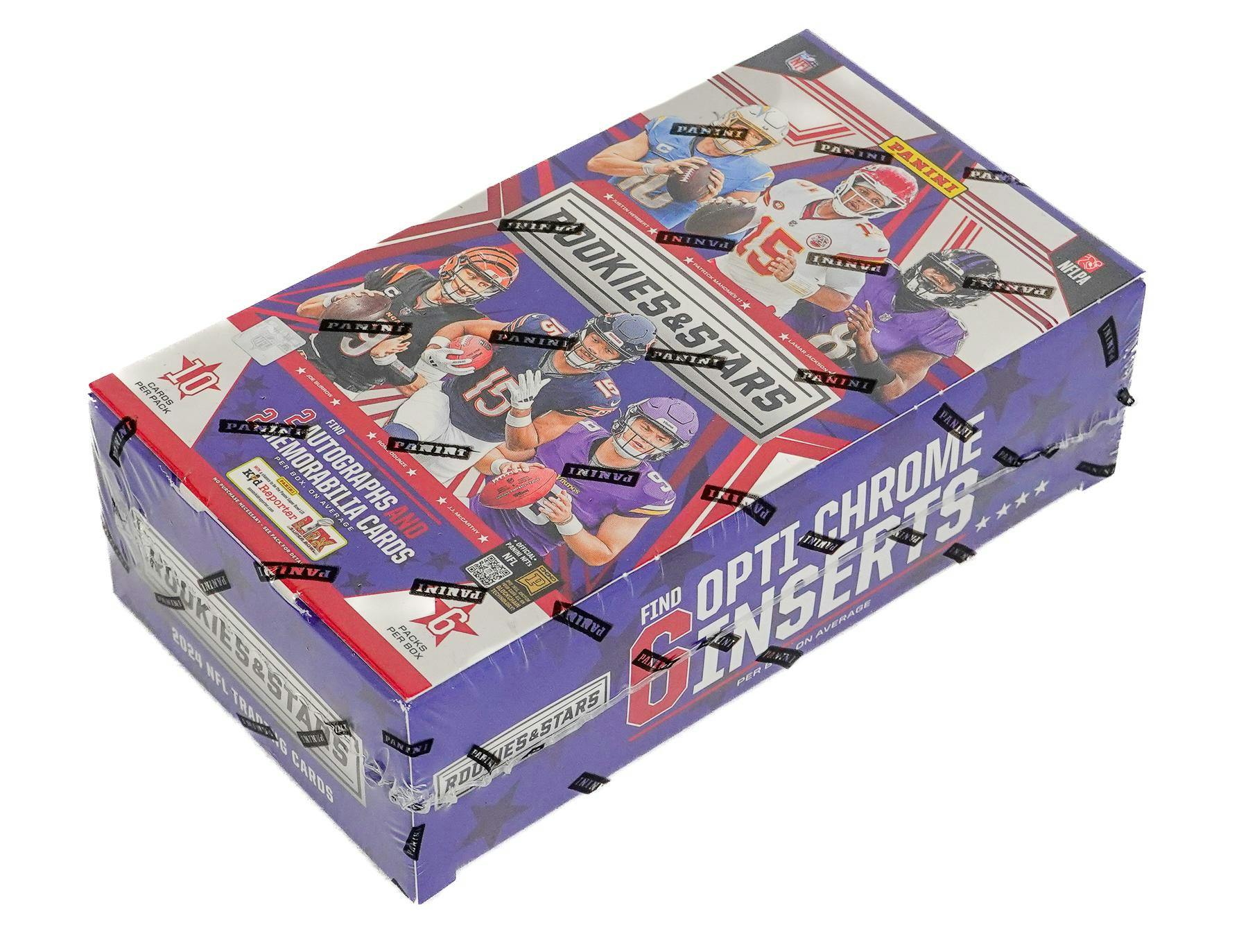 2024 Panini Rookies & Stars Football Hobby Box (2 Auto + 2 Mem Cards / Box) NFL Hobby Box