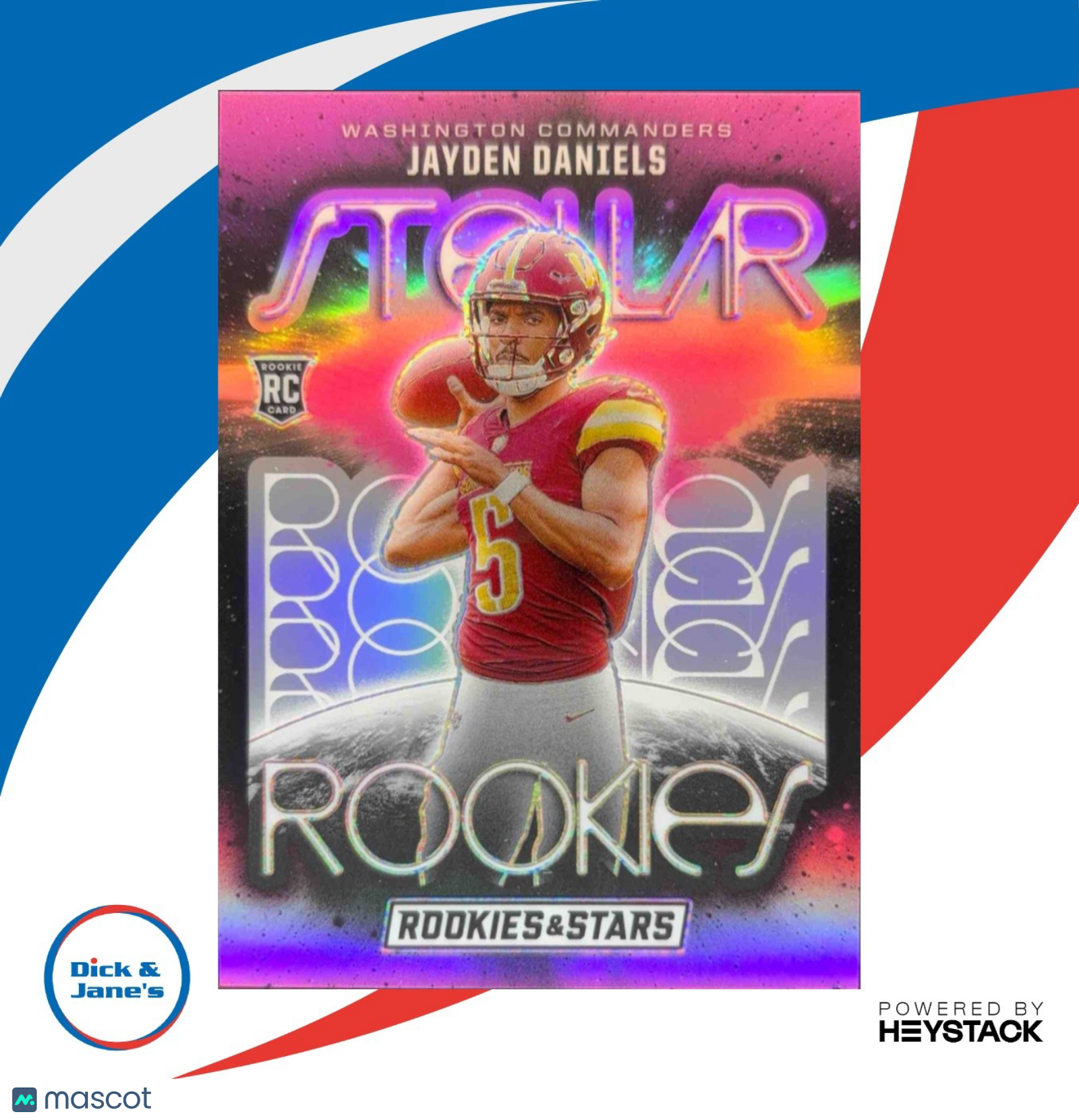 2024 Panini Rookies & Stars Jayden Daniels Stellar s Pink 31/75 #SR-JDS RC - Sports Cards