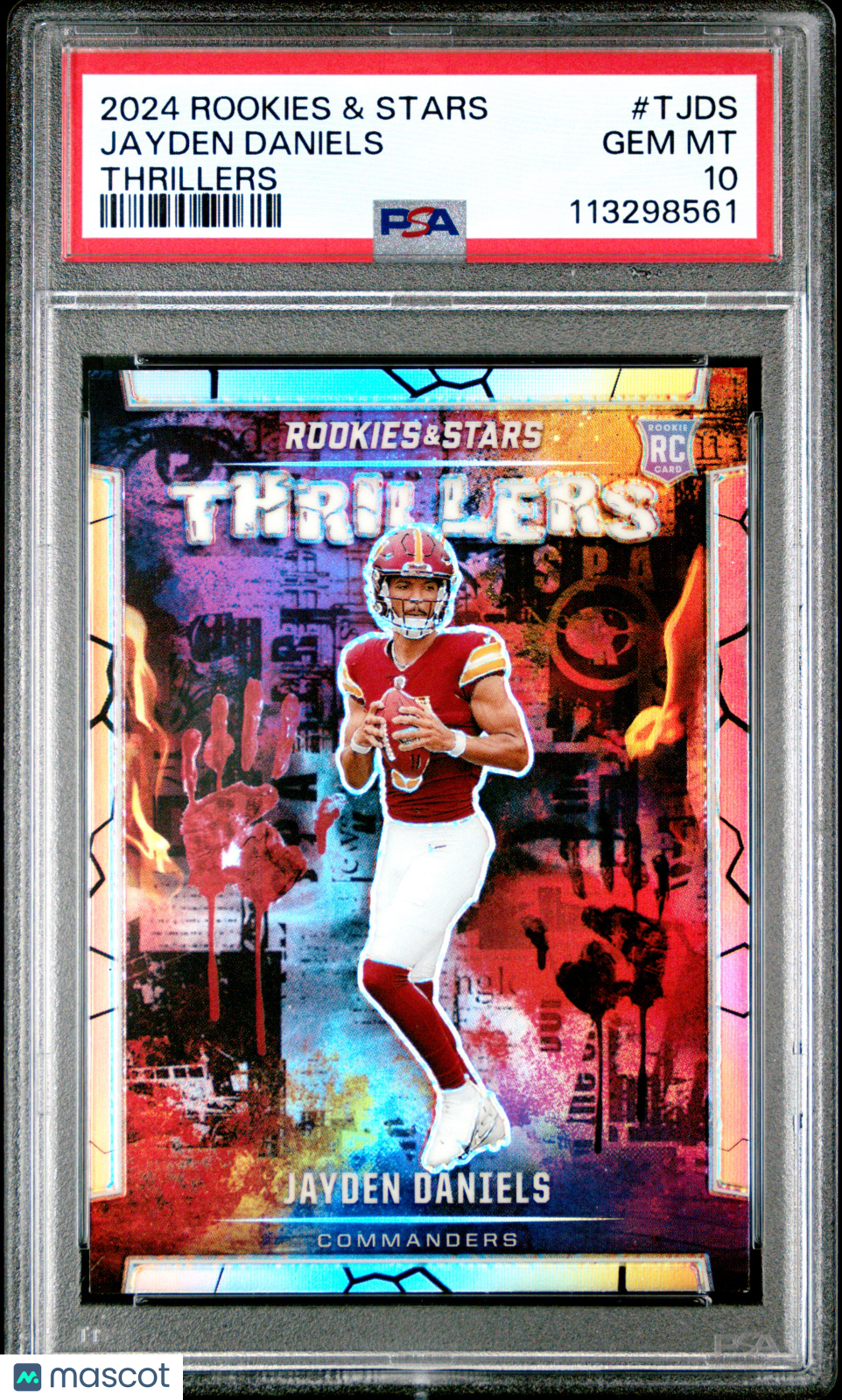 2024 Panini Rookies & Stars Thrillers Jayden Daniels PSA 10 GEM MINT Commanders - Graded Sports Cards