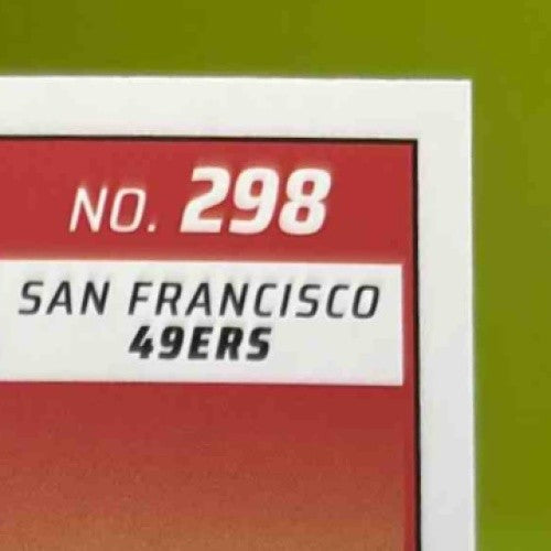 2024 Panini Score Jerry Rice Stars 64/399 #298 San Francisco 49ers - Sports Cards