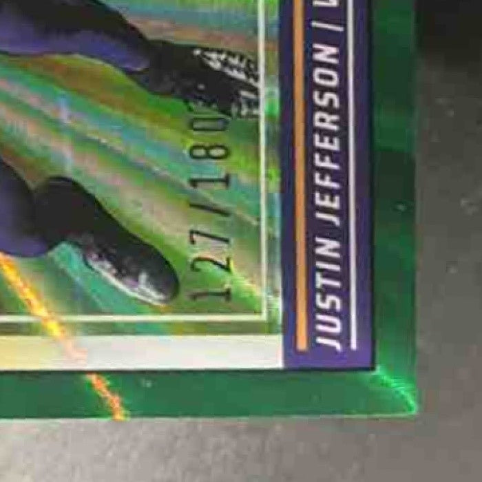 2024 Panini Score Justin Jefferson Spokes /180 #183 Minnesota Vikings - Sports Cards