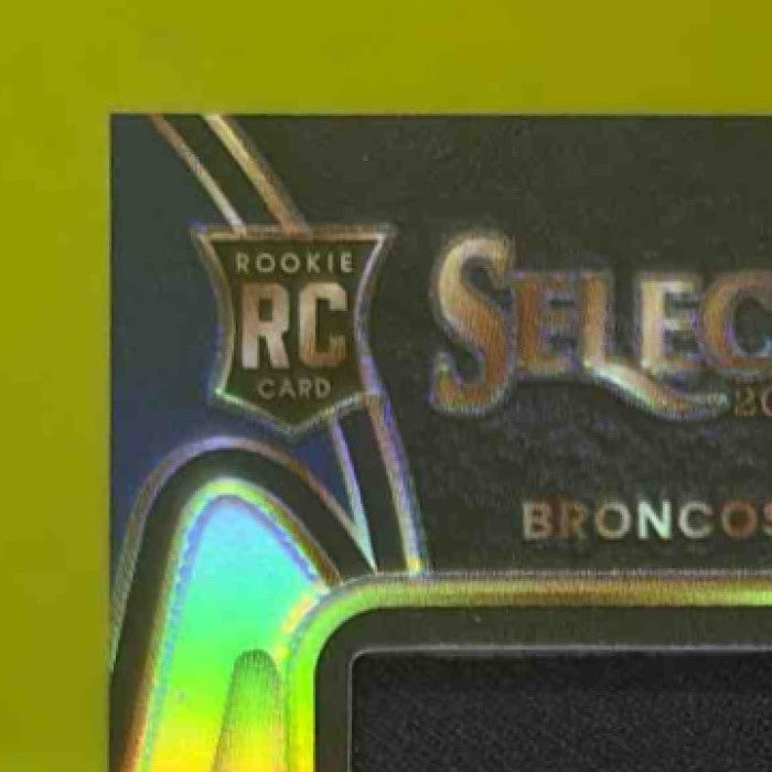 2024 Panini Select Audric Estime Prime Selections Patch Auto /99 MEM RC Broncos - Sports Cards