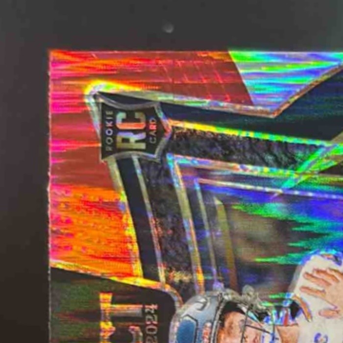 2024 Panini Select Bo Nix Red and Yellow Prizm Shock #30 RC Denver Broncos - Sports Cards