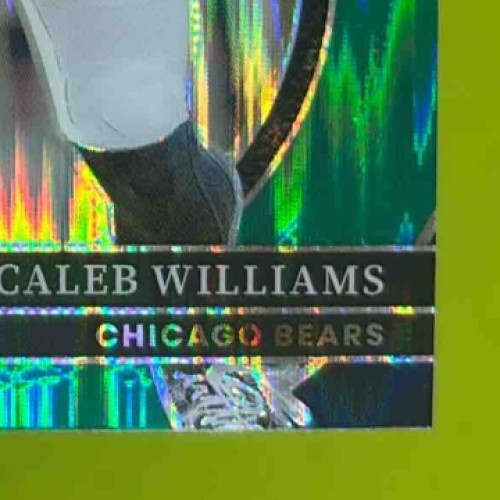 2024 Panini Select Caleb Williams Green and Yellow Prizm Shock #216 RC Bears - Sports Cards