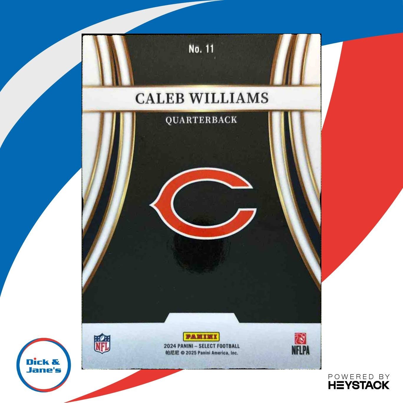 2024 Panini Select Caleb Williams Turbocharged #11 RC Chicago Bears - Sports Cards