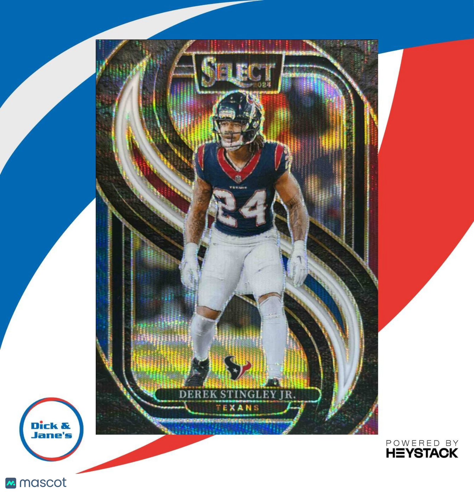 2024 Panini Select Derek Stingley Jr Tri-Color Prizm 226/249 #149 Houston Texans - Sports Cards