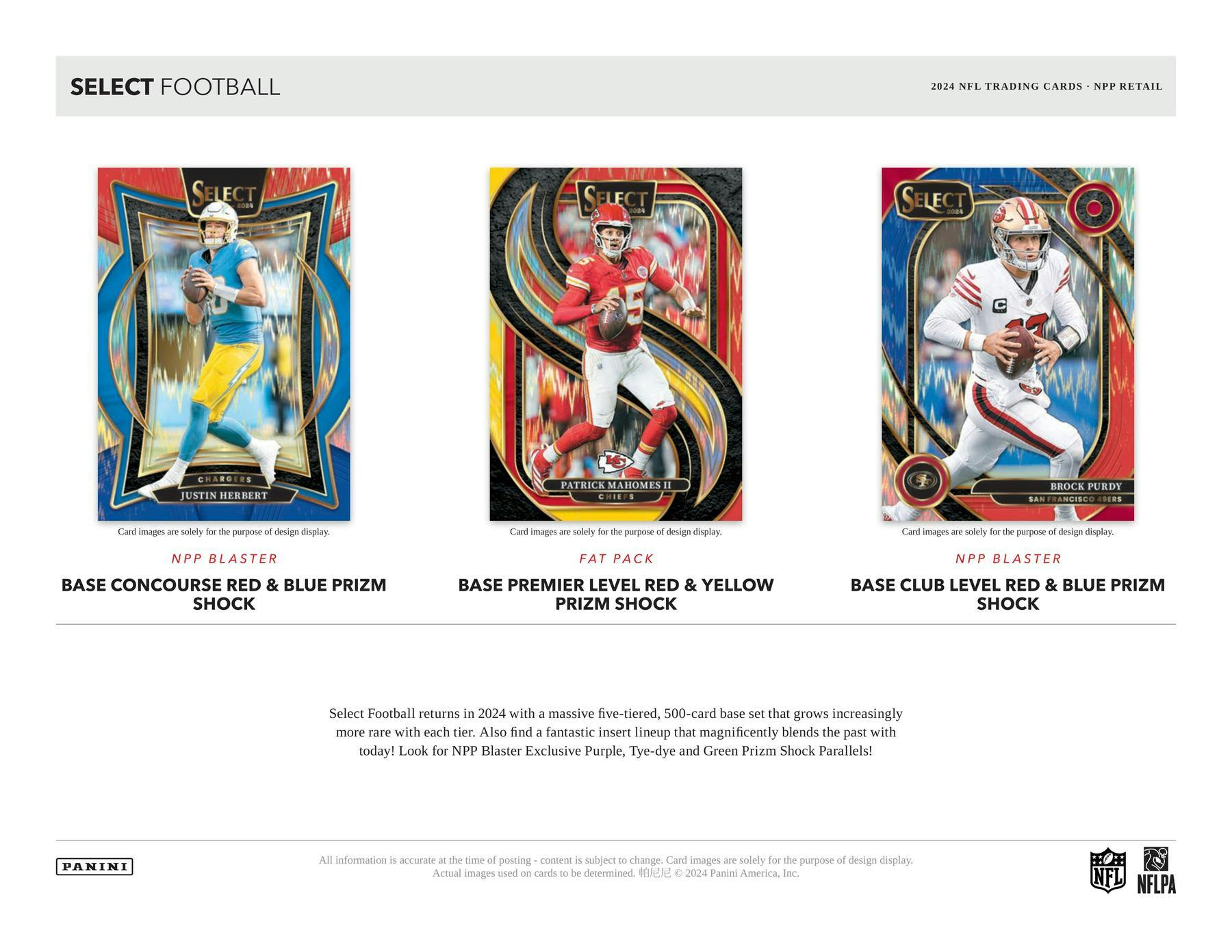 2024 Panini Select Football Blaster Box (Red & Blue Prizms!) - NFL Blaster