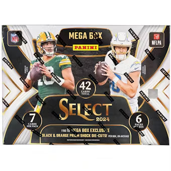 2024 Panini Select Football Hobby Mega Box (Black & Orange Shock Die Cuts?) NFL Hobby Box