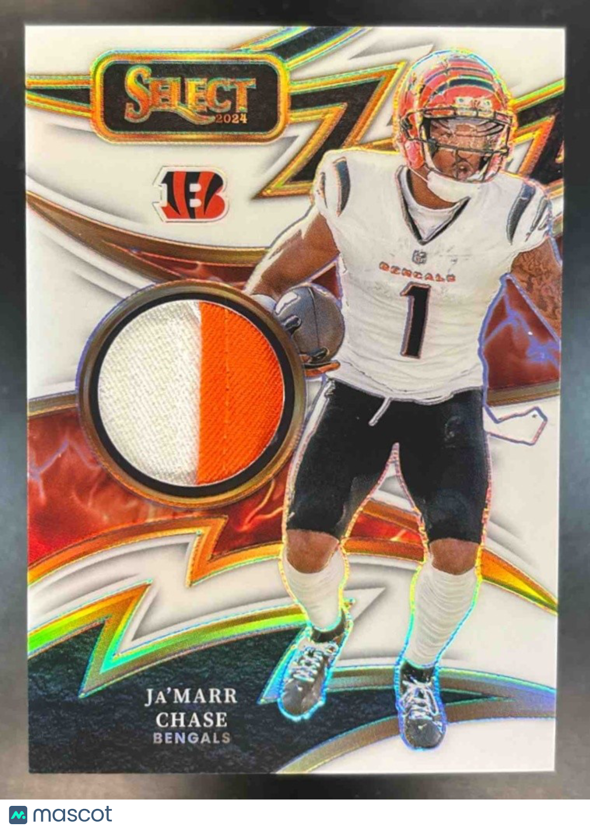 2024 Panini Select Ja’Marr Chase Sparks White Prizm /75 MEM Cincinnati Bengals - Sports Cards