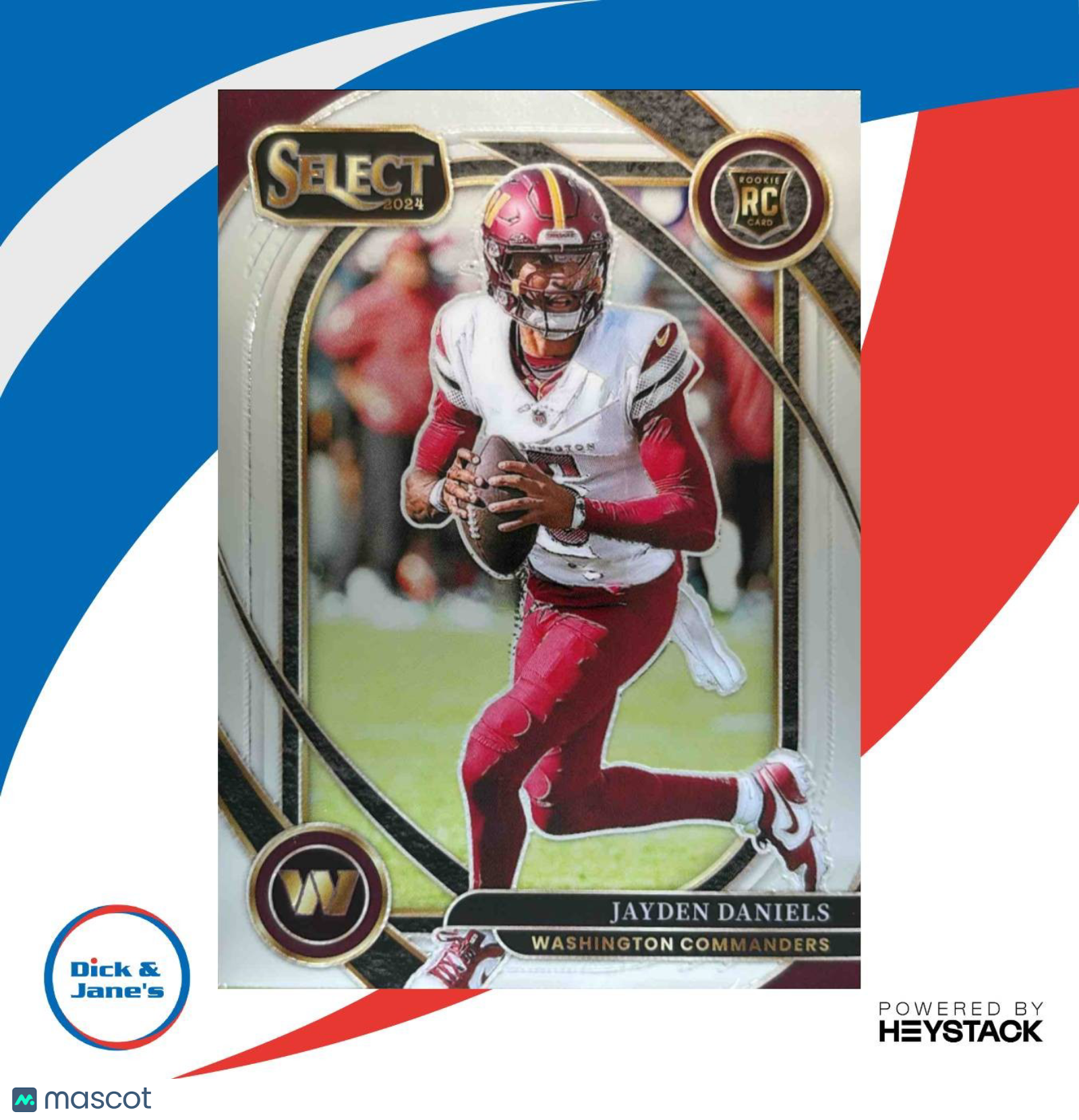 2024 Panini Select Jayden Daniels Club #217 RC Washington Commanders - Sports Cards