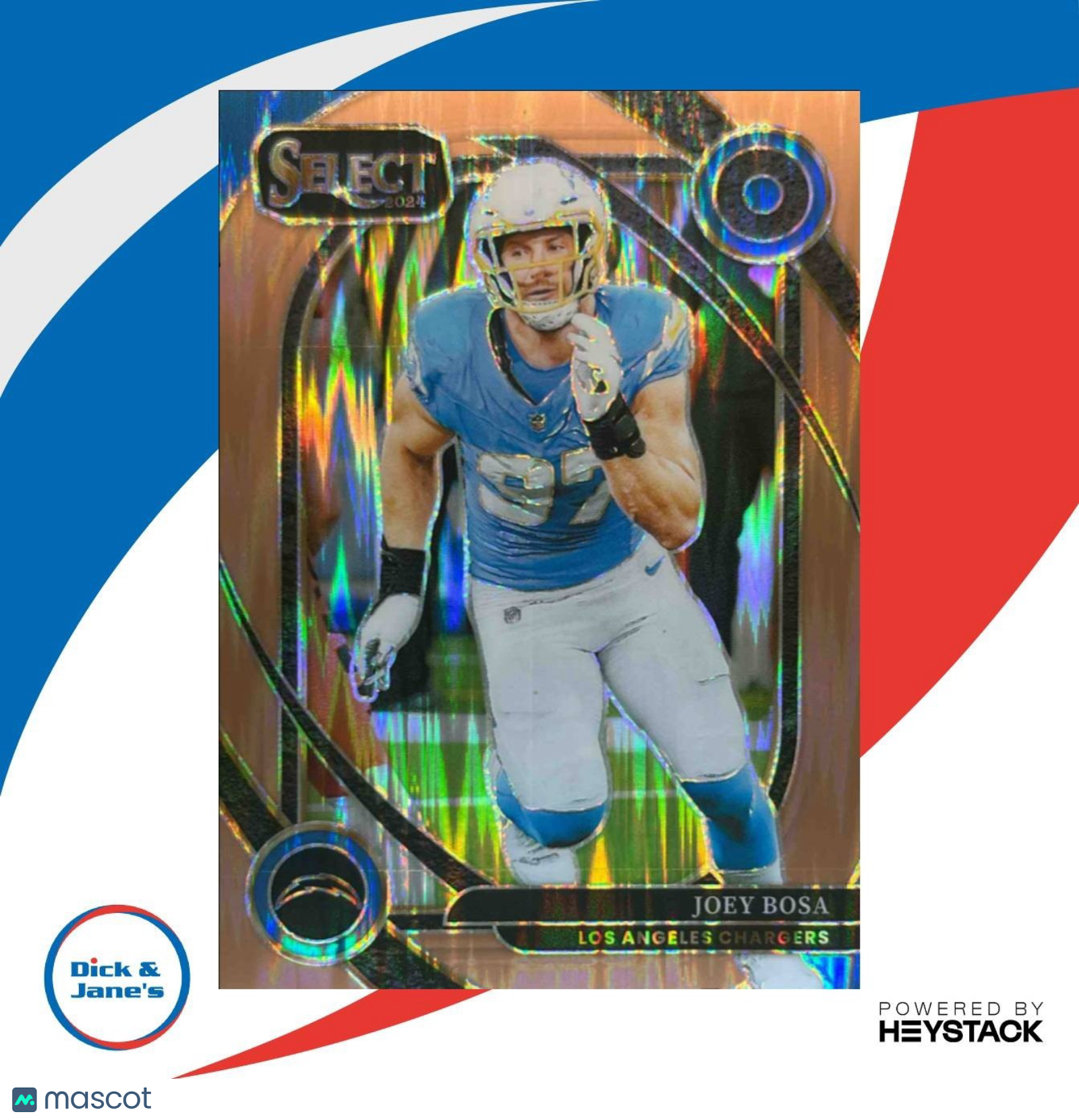 2024 Panini Select Joey Bosa Club Copper Prizm Shock 113/299 #270 Chargers - Sports Cards