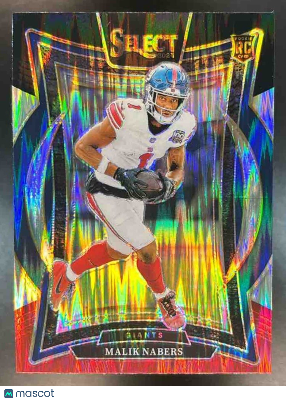 2024 Panini Select Malik Nabers Black and Red Prizm #29 RC Giants - Sports Cards