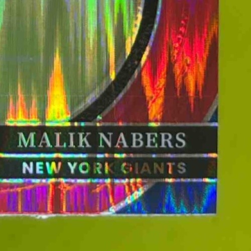 2024 Panini Select Malik Nabers Club Red and Blue Prizm Shock #220 RC Giants - Sports Cards
