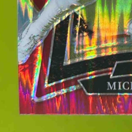 2024 Panini Select Michael Penix Jr. Black and Red Prizm Shock #80 RC Falcons - Sports Cards