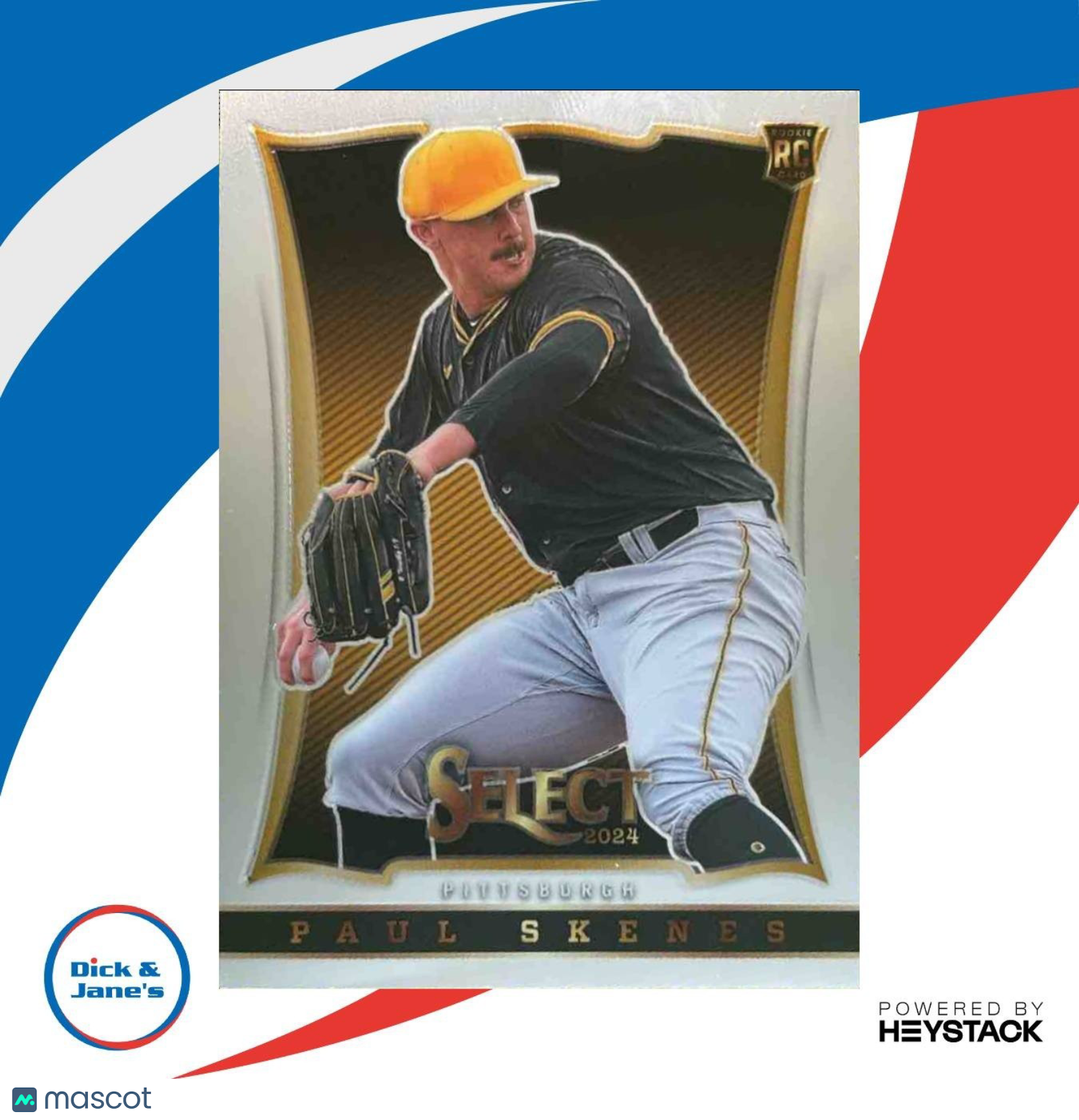 2024 Panini Select Paul Skenes Throwback #25 RC Pittsburgh Pirates - Sports Cards