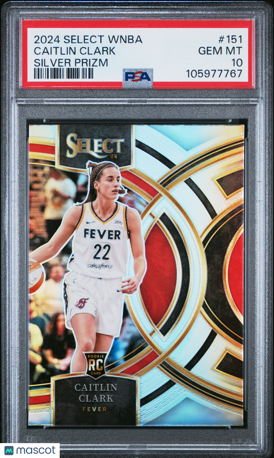 2024 Panini Select WNBA Caitlin Clark Silver Prizm #151 PSA 10 Indiana Fever - Graded Sports Cards