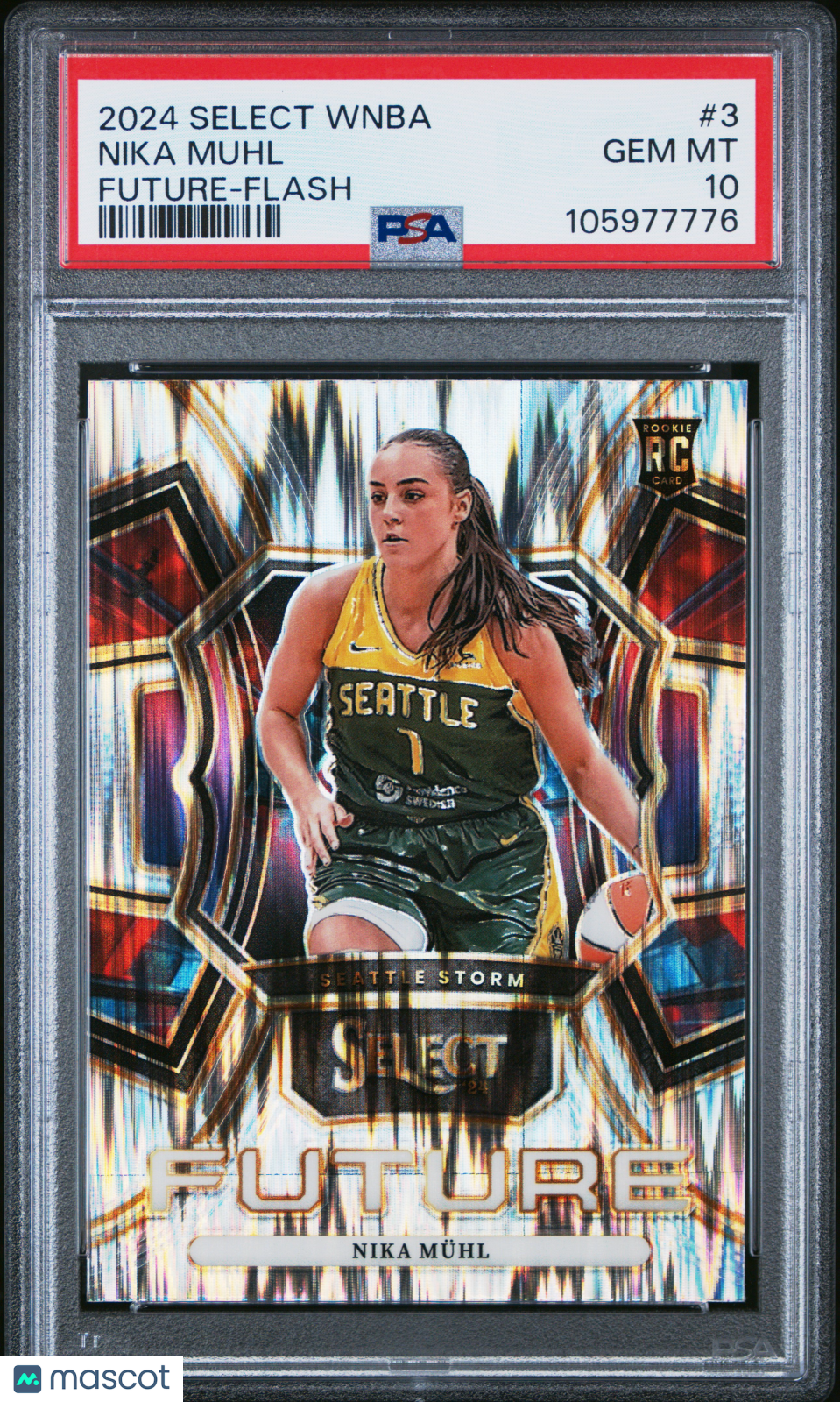 2024 Panini Select WNBA Select Future Nika Muhl Flash #3 PSA 10 - Graded Sports Cards