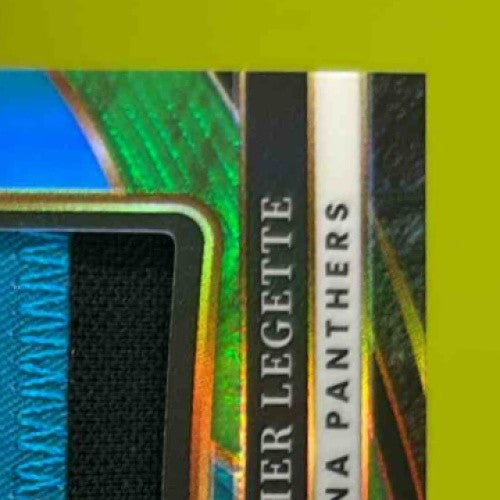 2024 Panini Select Xavier Legette Jumbo Rookie Swatch Tie-Dye /25 RC Panthers - Sports Cards