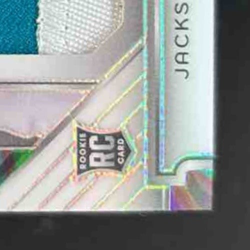 2024 Panini Spectra Brian Thomas Jr Monumental Memorabilia Marble Neon /4 Jaguar - Sports Cards