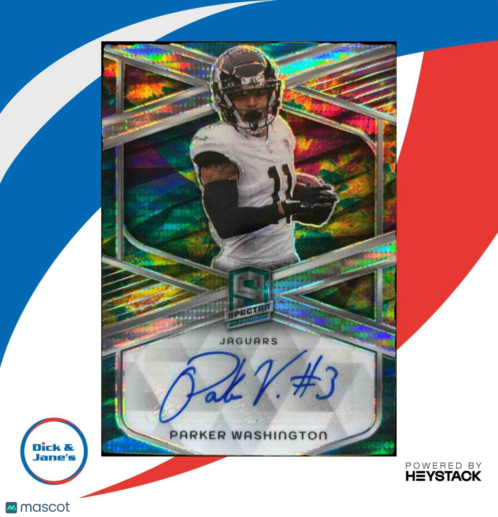2024 Panini Spectra Parker Washington Signatures Celestial /75 Auto Jaguars - Sports Cards