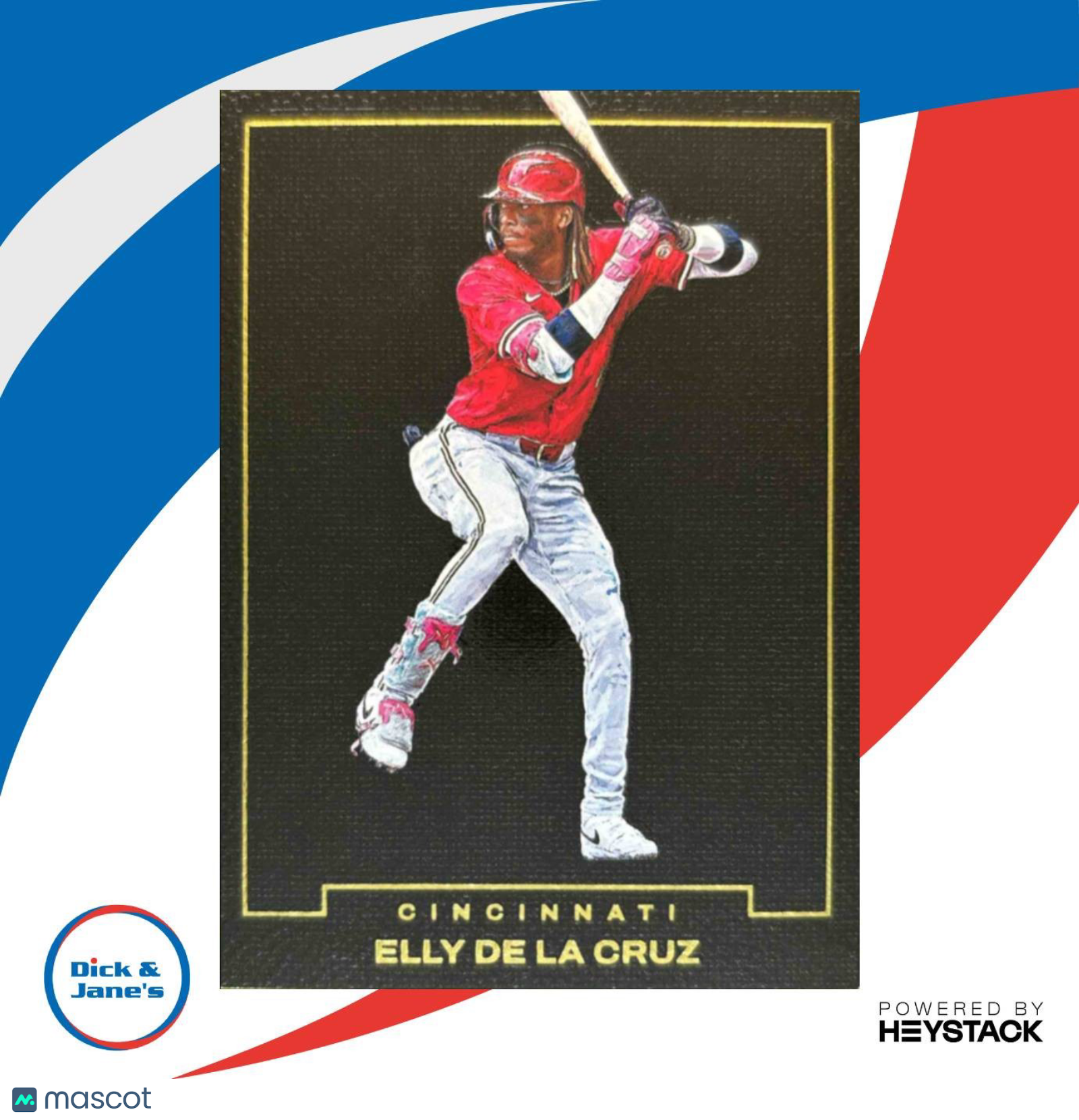 2024 Panini Three and Two Elly De La Cruz Blank Slate #13 RC Cincinnati Reds - Sports Cards