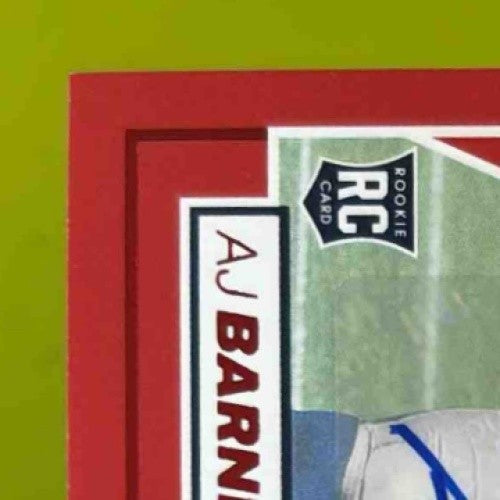 2024 Panini Zenith AJ Barner Rookie Auto No Huddle RED #104 RC Seattle Seahawks - Sports Cards