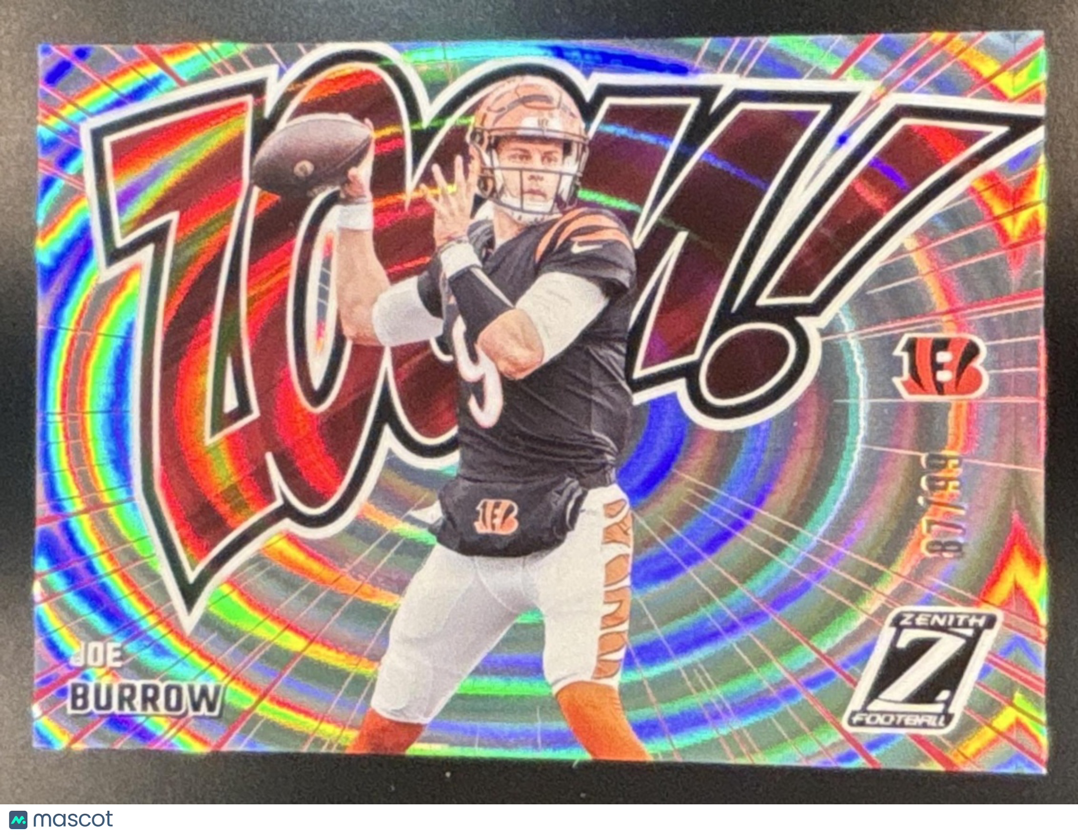 2024 Panini Zenith Joe Burrow Zoom Red /99 #3 Cincinnati Bengals - Sports Cards