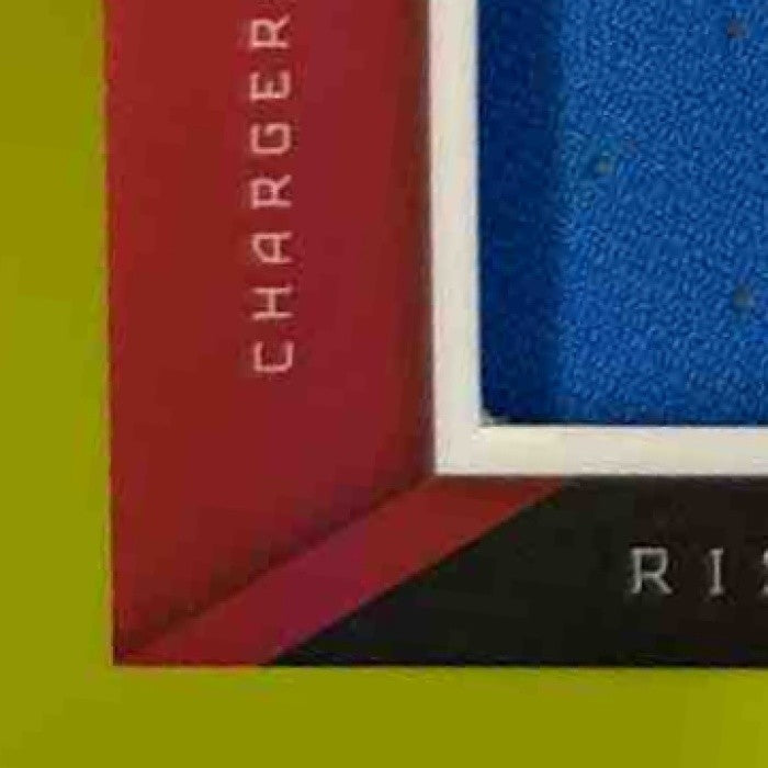 2024 Phoenix Ladd McConkey Rising Rookie Dual Patch Auto Red /99 RC Chargers - Sports Cards