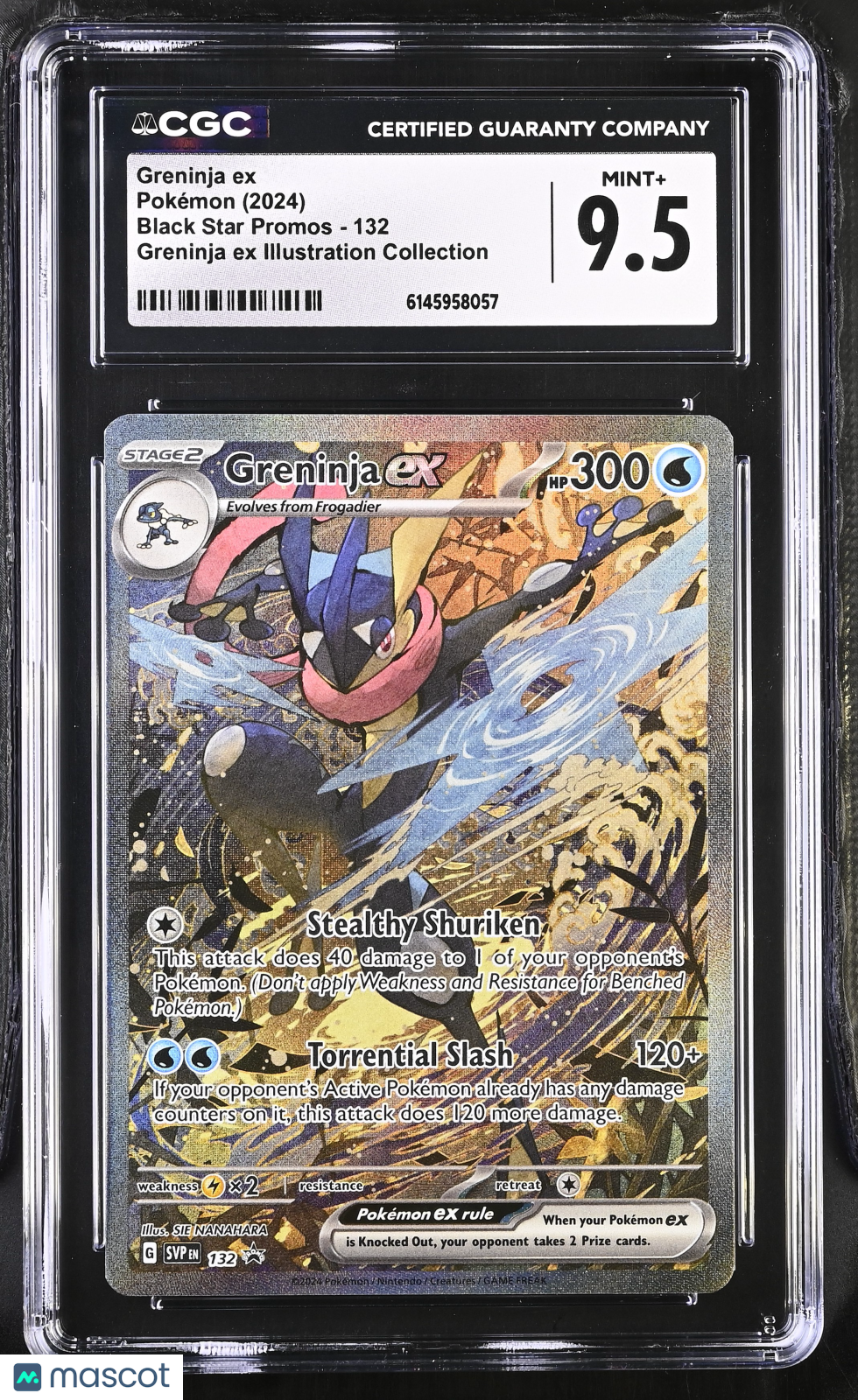 2024 Pokemon Black Star Promos Greninja ex #132 CGC 9.5 Illustration Collection - Graded TCG/CCG
