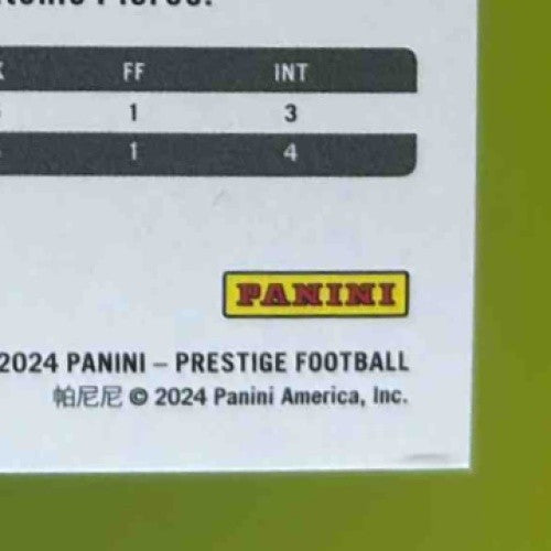 2024 Prestige Robert Spillane Blue Xtra Points /599 #161 Las Vegas Raiders - Sports Cards