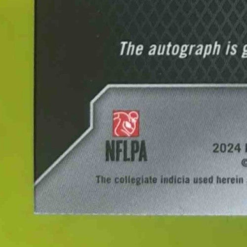 2024 Prizm Collegiate Emani Bailey Saturday Star AUTOS Green Shimmer /8 RC Frogs - Sports Cards