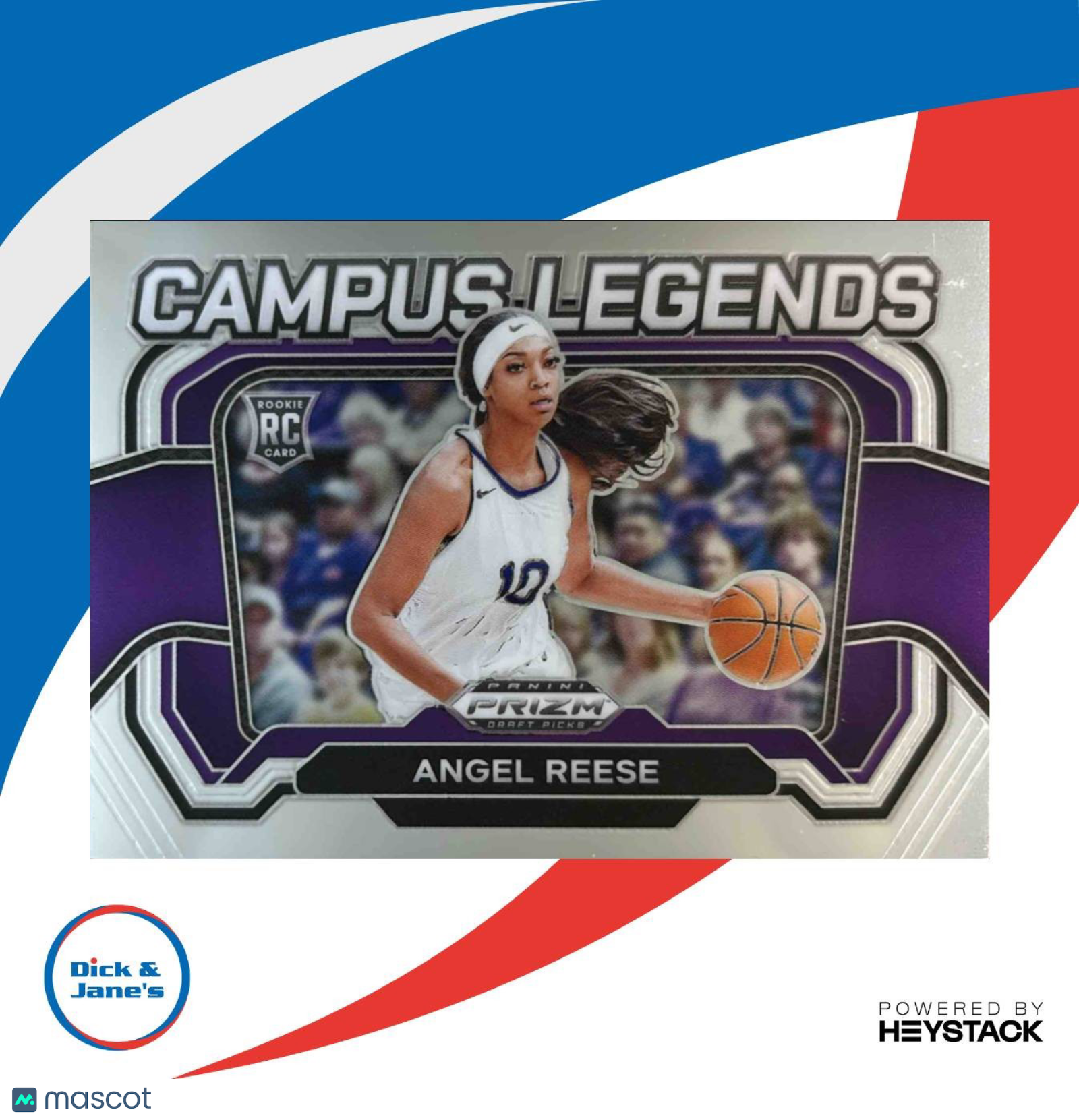 2024 Prizm Draft Picks Collegiate Angel Reese Campus Legends #4 RC LSU Tigers - Sports Cards