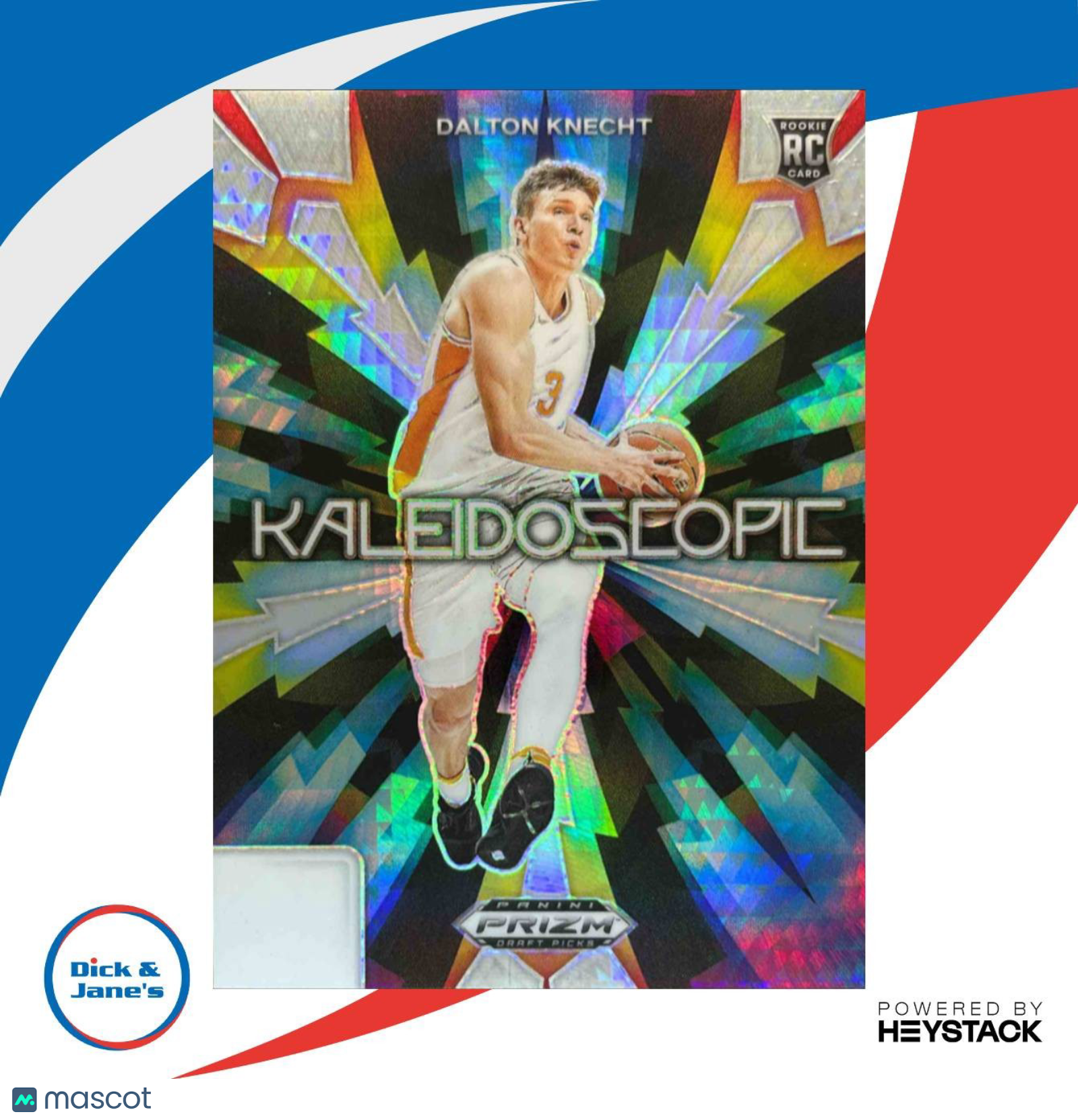2024 Prizm Draft Picks Collegiate Dalton Knecht Kaleidoscopic Hyper Prizms RC - Sports Cards