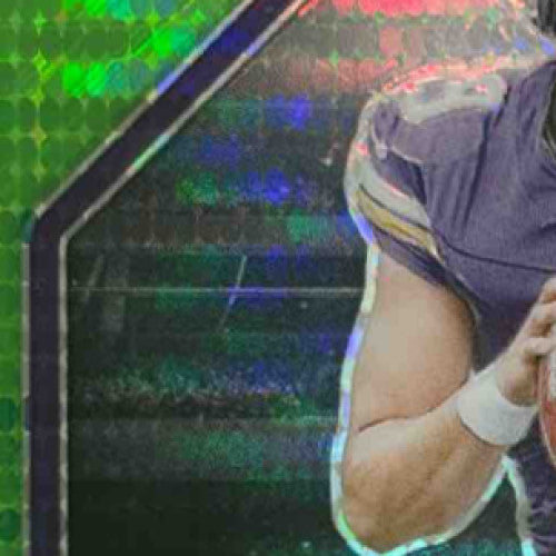 2024 Prizm J.J. McCarthy Rookie Gear Neon Green Pulsar JSY RC Minnesota Vikings - Sports Cards