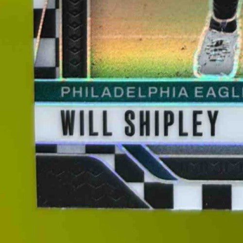 2024 Prizm Will Shipley Black and White Checker #397 Philadelphia Eagles Rookie - Sports Cards