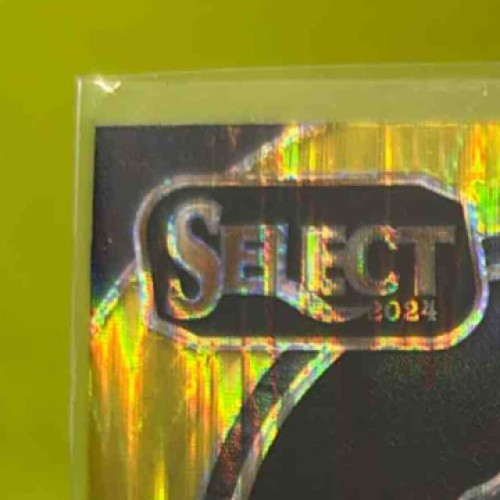 2024 Select Brock Bowers Club Red and Yellow Shock #222 RC Las Vegas Raiders - Sports Cards